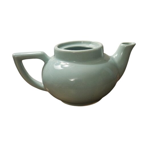 Vintage Tiffany Blue MCM Hall Teapot - No Lid - Repurposed as planter!!! EUC!!!! - Picture 3 of 9